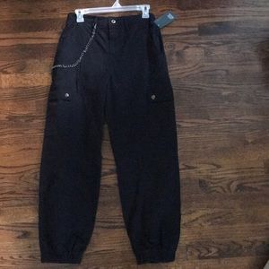 black cargo pants
